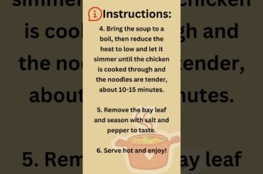 Healthy and Delicious: Try this Chicken Noodle Soup Recipe for Weight Loss! #shorts