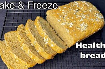 Homemade Whole Wheat Oat Bread | Soft, Healthy & Bakery-Style