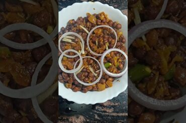 QUICK AND TASTY Kala Chana Masala|| Dry Black Chane||.  Healthy Snack#recipe #food #explore #shorts