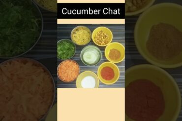 Cucumber Chaat recipe #shorts #cucumber  #cucumberrecipe