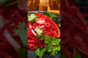 I can't stop eating this salad! Beetroot, carrot and onion. How to lose weight by 3 kg in a week