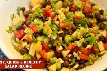 Black Chickpeas Salad | High Protein Salad Recipe | Healthy Salad Recipe
