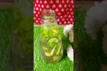 Best detox water for glowing skin | cucumbers+lemon+cheaseeds #shorts #viralshorts