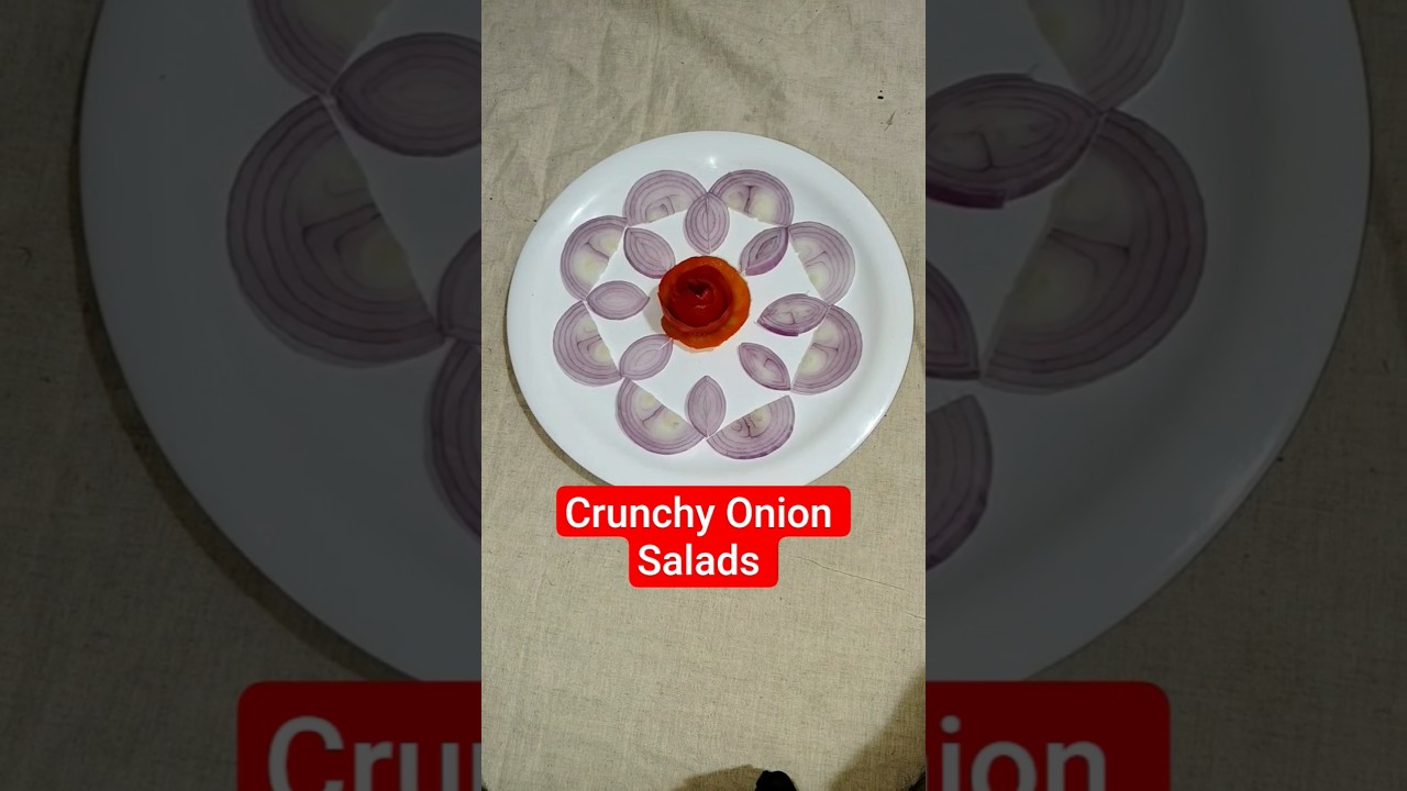 Crunchy Onion Salad Recipe | Quick & Healthy Salad Ideas Crunchy Onion Salad Recipe | Quick & Healthy Salad Ideas