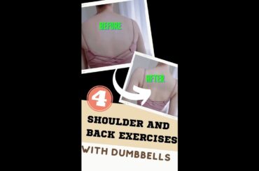 Home Fitness Workout Series #12: 4 Back Exercises With Dumbbells #shorts #lighterfitterhealthier
