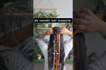 1 accessory = 3 hairstyles | diy navratri hair accessory | how to make garba hair accessory at home