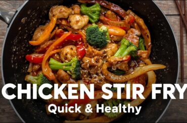 Easy Chicken Stir Fry Recipe | Quick & Healthy Dinner | Recipes with Yakup