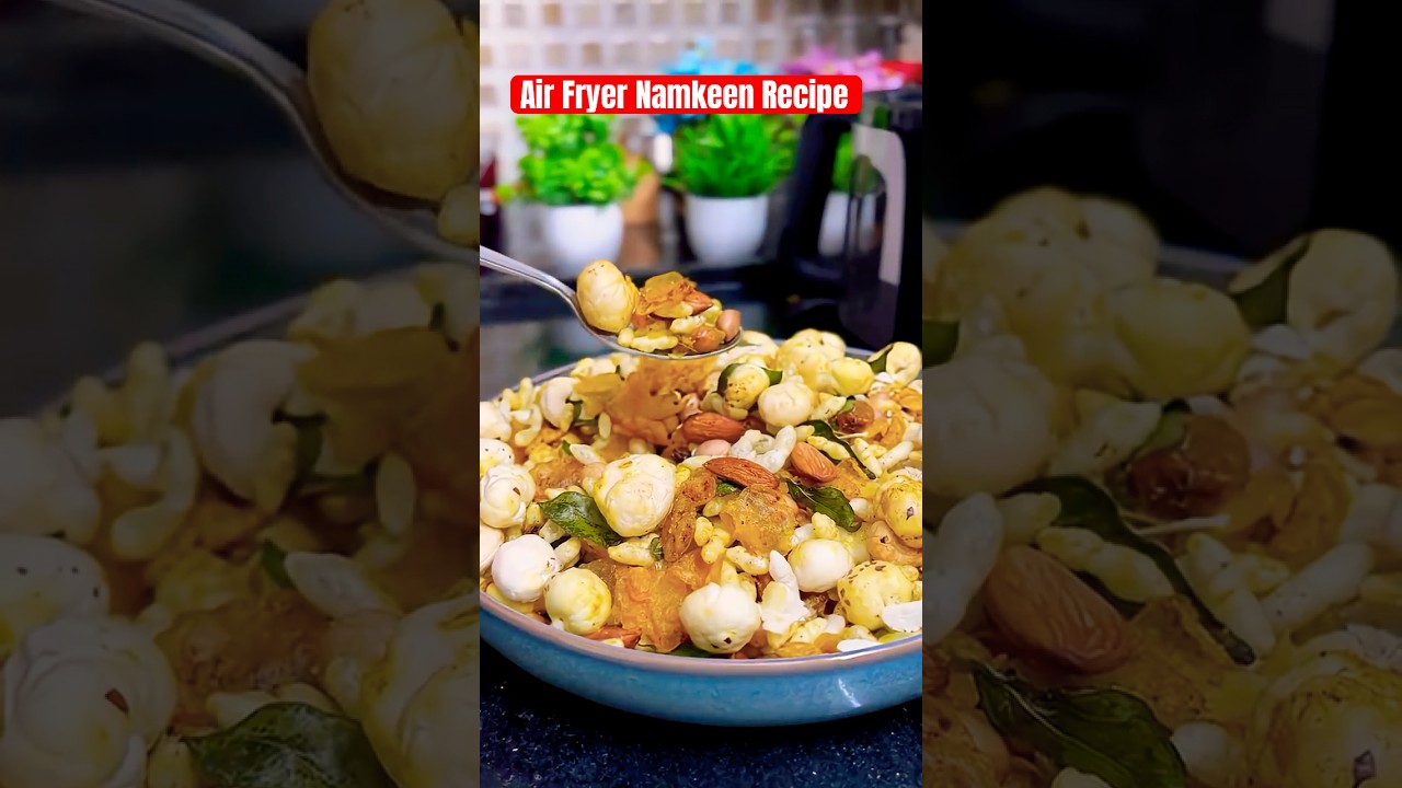 Crispy Air fryer Namkeen: A Healthy Snacks in Minutes #shorts #airfryerrecipes Crispy Air fryer Namkeen: A Healthy Snacks in Minutes #shorts #airfryerrecipes