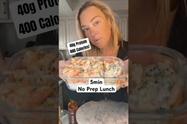 The easiest way to hit your protein goals with this quick 40g protein lunch!