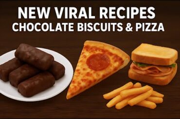 “Ultimate Street Food Combo Irresistible Chocolate Biscuits,Pizza,Fries & Sandwich Recipe| Yum Stop”
