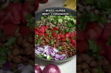 Healthy High Protein Fiber Salad + Dressing