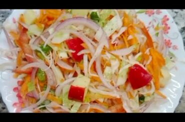 Cabbage Carrot Apple Salad Recipe | Healthy Salad Recipe | Salad for weight loss