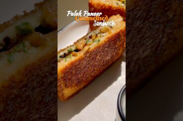 Paneer Palak Sandwich | Caramelized Onion Paneer Sandwich | No Mayo No Sauce| Panner Sandwich Recipe