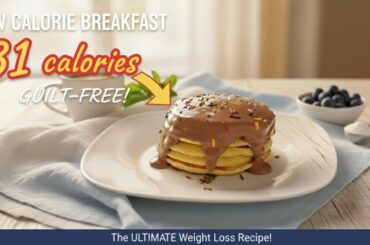 31 CALORIE PANCAKES (I Eat Every Day to Lose Weight!) | Low calorie pancakes for weightloss