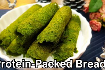 Flourless Lentil & Spinach Pan Bread Recipe! How to Make Healthy vegan Bread at Home!