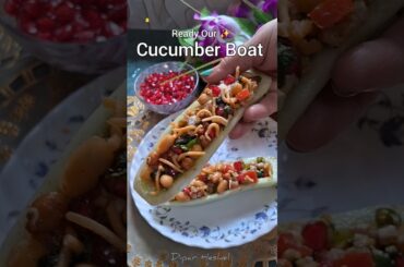 Cucumber Boat Salad | Healthy Chaat Recipe | Summer Weight Loss Snack | Dipar Heshel Shorts