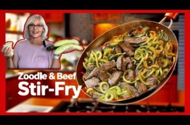 Quick & Healthy Zoodle & Beef Stir-Fry | Low Carb Dinner Recipe