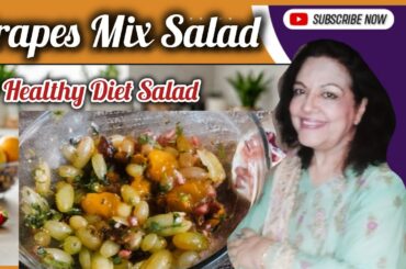 REFRESHING Grapes Mix Salad  #Healthy Fruit Delight