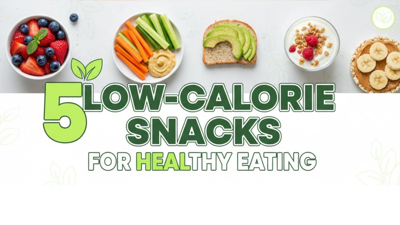 5 Low-Calorie Snacks for Healthy Eating | Quick, Tasty & Under 150 Calories! 5 Low-Calorie Snacks for Healthy Eating | Quick, Tasty & Under 150 Calories!