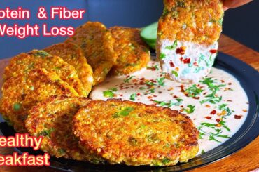 Lentils & Oats Protein Rich Breakfast Recipe For Busy Morning No Flour Low Carb / Breakfast Ideas