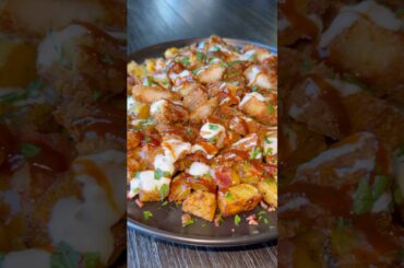 Crispy Chicken Bacon Ranch & BBQ Loaded Potatoes