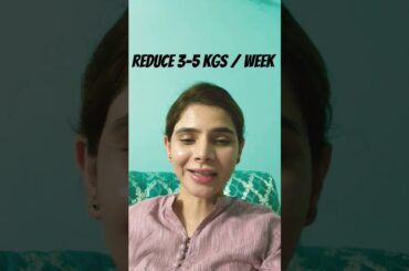 reduce 3-5 kgs/ week #AyeshaNasir #manageweight #health #weightloss