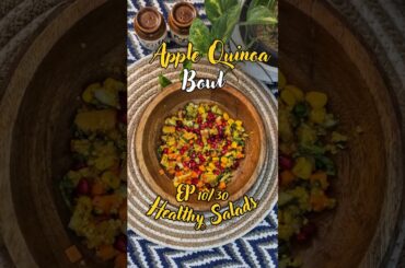 Day 10/30 of easy healthy salad recipe #shorts #fitness #salad #highprotein #quinoarecipes #food