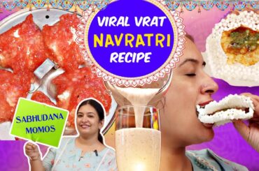 Trying VIRAL NAVRATRI Vrat Recipes | Hit or Misaa | MOMOS n Sandwich | CookWithNisha