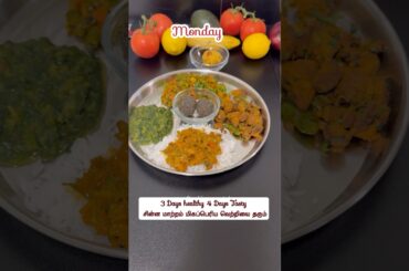 7 days 7 healthy lunch combo #shorts #lunchideas #lunchplate #7days #diettips #trendingshorts #viral