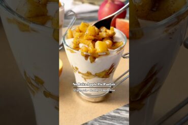 Easy High Protein Fall Recipe! #highprotein #applerecipe #applepie #appleseason #nobake #healthyfood