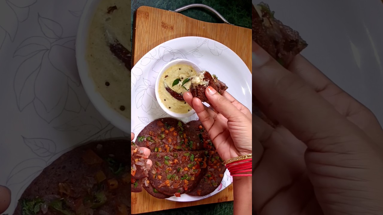 Instant Ragi Uttapam Recipe | Ragi Uttapam Recipe | Healthy Breakfast Instant Ragi Uttapam Recipe | Ragi Uttapam Recipe | Healthy Breakfast