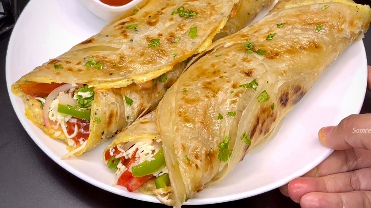 Crispy Egg Paratha Roll Recipe | Healthy Breakfast | Street Style Anda Paratha Roll Crispy Egg Paratha Roll Recipe | Healthy Breakfast | Street Style Anda Paratha Roll