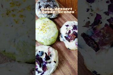 Boba dessert Cheese Scones#boba #healthy #fyp #baking #foryoupage #scones