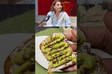 Soha Ali Khan's Healthy Breakfast Secret | Easy Avocado Toast Recipe #trending #ytshorts #viralvideo