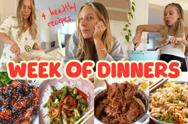 REALISTIC week of dinners | 4 family recipes I cooked this week