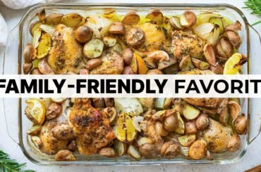 ONE-PAN BAKED CHICKEN and POTATOES | Healthy + Easy Meal Prep Recipe