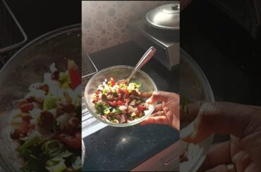 Healthy salad recipe#friday mini vlog#lunch#shorts#shorts feed
