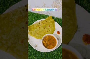 Healthy Palak Chapati | Spinach Chapati Recipe | Easy Lunch & Dinner Idea #food