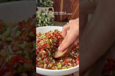 The Million-View Salad: Make Pomegranate &Walnut Salad in Just 5 Minutes! #dinner #vegan #recipe