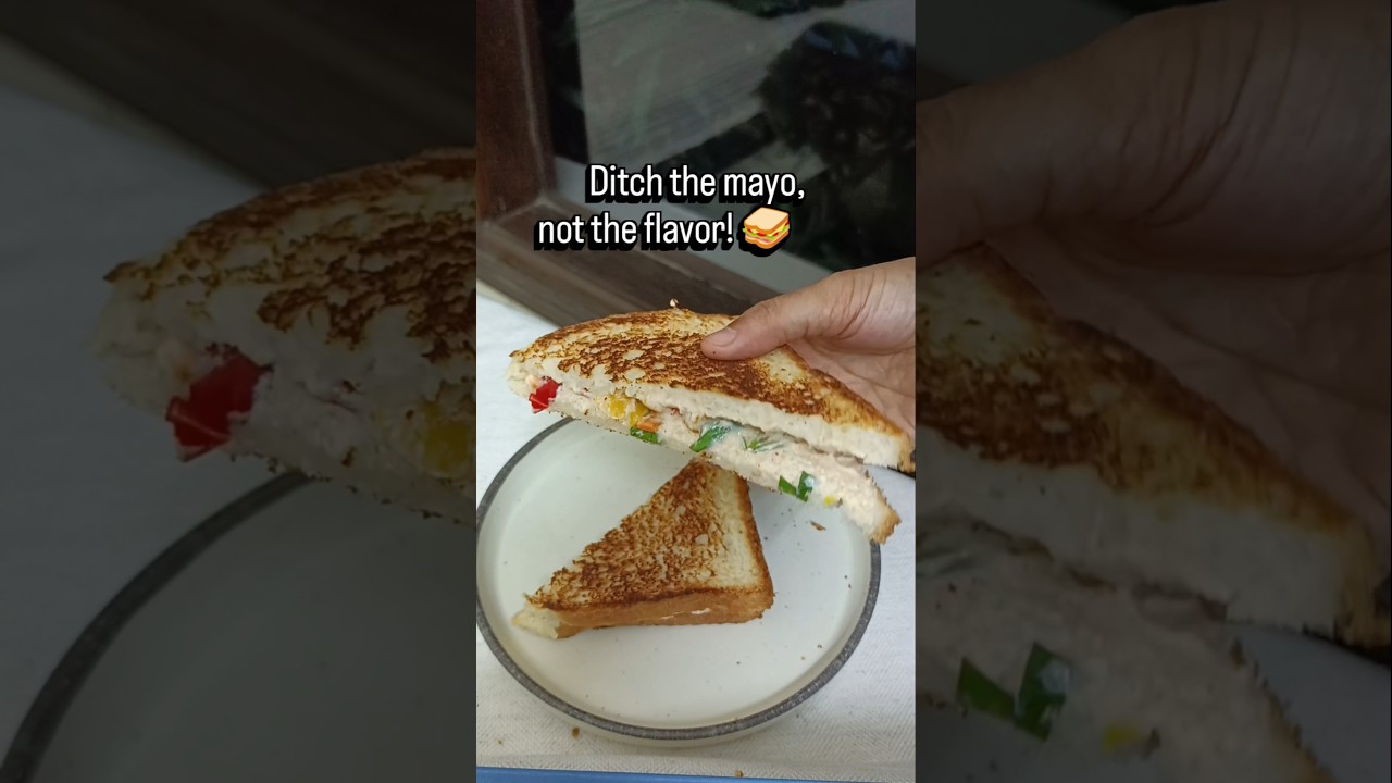 No Mayo, No Guilt! Healthy Hung Curd Sandwich | Quick & Easy Snack Recipe No Mayo, No Guilt! Healthy Hung Curd Sandwich | Quick & Easy Snack Recipe