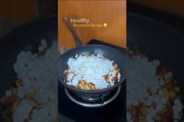 Healthy Breakfast recipe , Sabudana and mushroom, Easy recipes , sabudana recipe