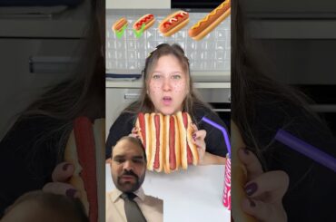 From small to giant hot dog sandwich #shorts #trending #viral #foryou