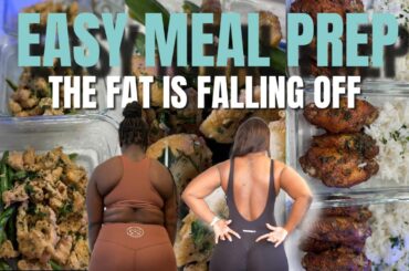 EASY MEAL PREP FOR WEIGHT LOSS! High protein to lose fat and build muscle!