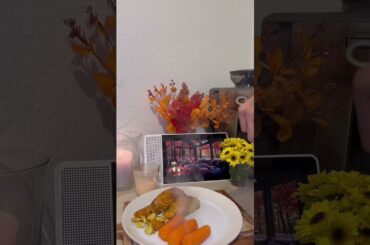 Cozy healthy dinner with me #cozy #dinner #health #recipe #autumn #fall #cookwithme