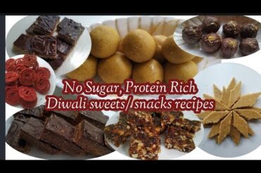 No sugar Healthy Snacks Recipe - Easy Festival & Kids friendly sweets To make at home