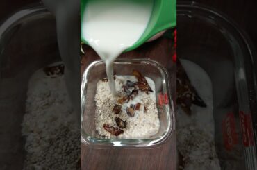 Healthy recipe day10|overnight oats|me&miya#shorts #shortsfeed #healthy #oats #oatsrecipe #overnight