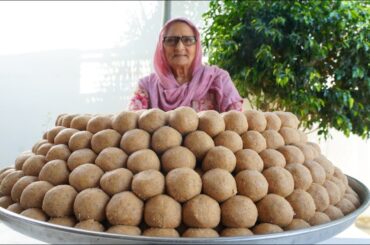 ATTA LADDU | Punjabi Pinni Recipe | Healthy Dry Fruit Laddu | Diwali Sweets | Veg Village Food