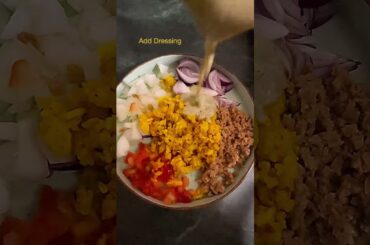 Leftover Rice Salad | High protein Weightloss Meal #new #salad #ytshorts