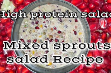 High protein salad |salad making | healthy salad Recipe