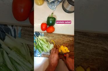 easy healthy salad recipes | #shorts #viral #recipe #salad #fitness #proteinsalad #chickpeasalad
